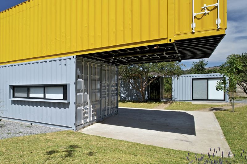 containers superposés - Huiini-House par S+Diseno - Primavera, Mexique
