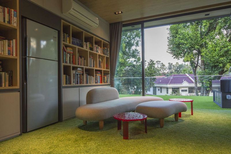 mini salon design & bibliothèque - Trevose-House par Ad-Lab - Singapour