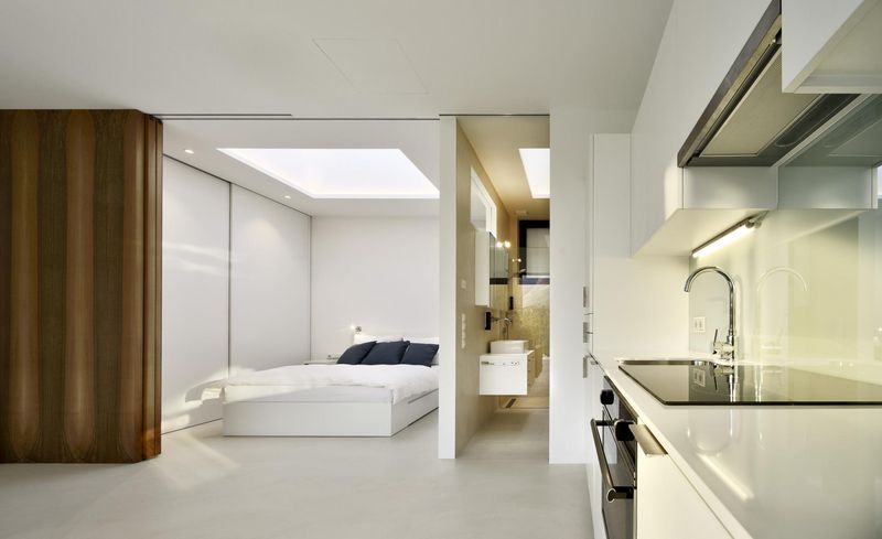 Chambre & salle bains - Mirror-Houses par Peter Pichler - Bolzano, Italie