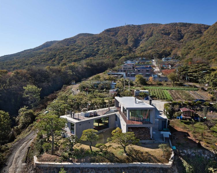 Vue d'ensemble - Y-House par ON Architecture - Ulsan, Coree du Sud